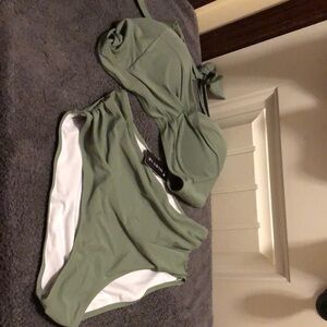 Tempt me Sage Green Bikini size xl new with tag